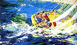 Leroy Neiman Canvas Paintings - Aegean Sailing